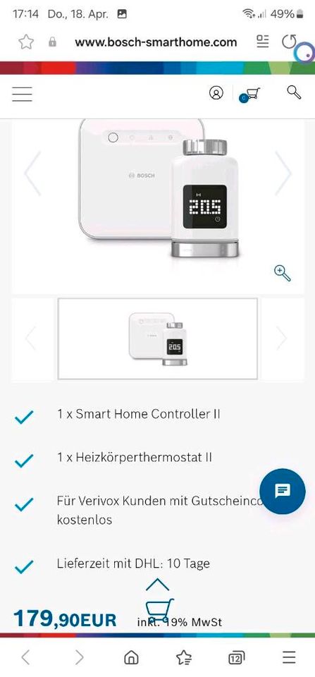 Bosch Smart Home Startetset Neu & OVP Controller + Thermostat in Köln