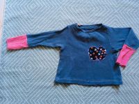 Shirt Oberteil longsleeve Baby blau Apfel handmade 56 62 68 Düsseldorf - Rath Vorschau