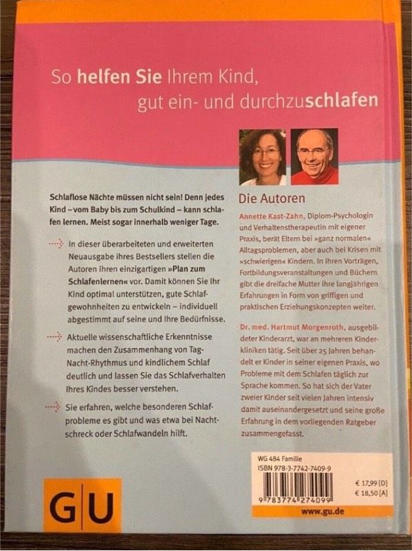 Buch Ratgeber Jedes Kind kann schlafen lernen Annette Kast-Zahn in Vinningen