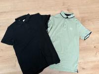 2er Set Selected Poloshirts Schwarz und Hellgrün Hessen - Griesheim Vorschau