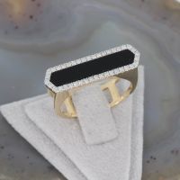 WERT 2490 € DIAMANT ONYX RING 585/14 K GELB GOLD vxlt 84662 Essen - Altenessen Vorschau