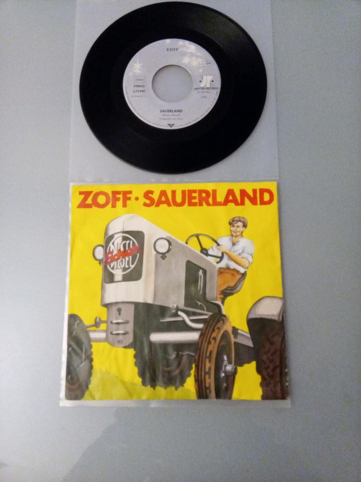 Seltene Zoff Single Schallplatte – Sauerland – Deutschland 1983 in Köln