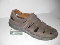 Leder-Slipper /Sandale Gr.44, olivfarben, von ara Thüringen - Erfurt Vorschau