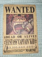 One Piece merch Plakat Poster wanted eustass captain kid dead or Köln - Porz Vorschau