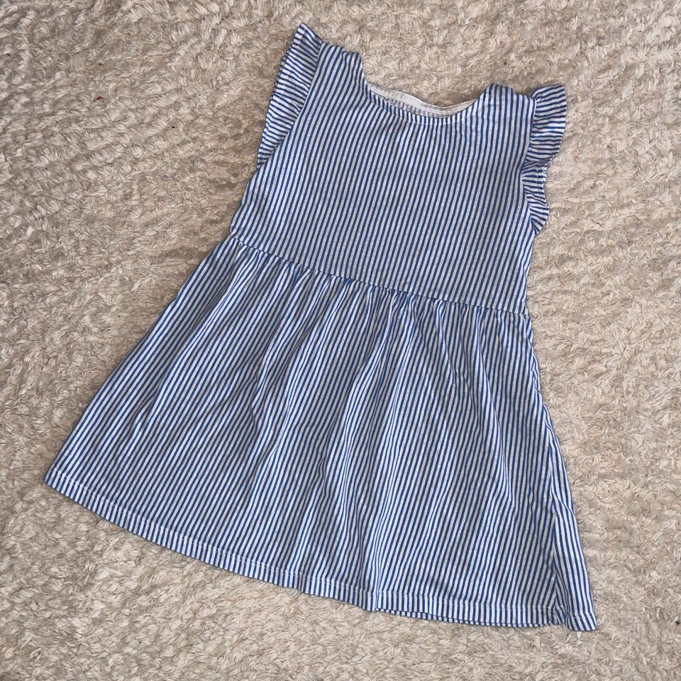 H&M Kleid Sommerkleid Blau Mädchen 98 104 in Greußenheim