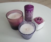 4x Kerze lila flieder Kerzen Set Deko Rose lila Dekoration Ikea Nordrhein-Westfalen - Geldern Vorschau