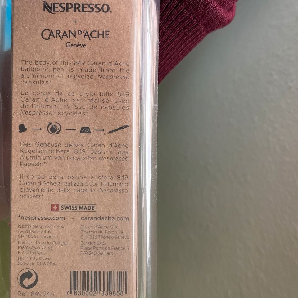 Nespresso Caran d‘Ache Genéve limitiert NEU! Seriennummer 02 in Stuttgart