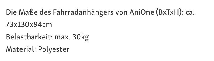 Fahrradanhänger für Hunde - NEU in Freisen