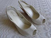 Wedges, Keil-Sandalen, Sandaletten, Kork-Keilabsatz, Gr. 40, ecru Eimsbüttel - Hamburg Eidelstedt Vorschau