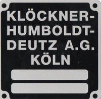 Deutz Typenschild, Alu, Blanko, Neu, Trecker, Landtechnik Nordrhein-Westfalen - Kalletal Vorschau