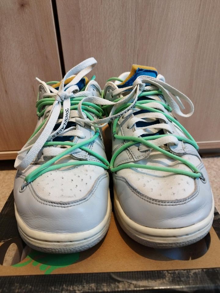 Nike x Off White Dunk Low Lot 23 OG EU 43 US 9.5 High jordan 4 1 in Nürnberg (Mittelfr)