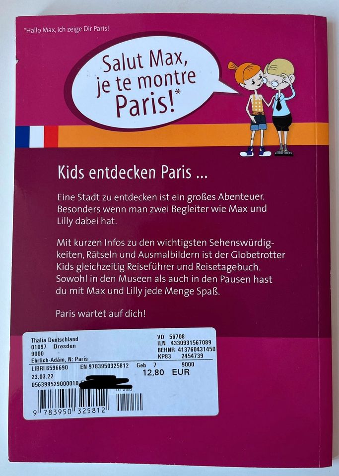 Kinderreiseführer Paris neu in Dresden