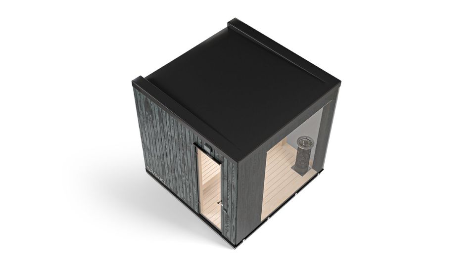 Spavio® Glas Cube Sauna Premium Gartensauna Elektro 9kW in Düsseldorf