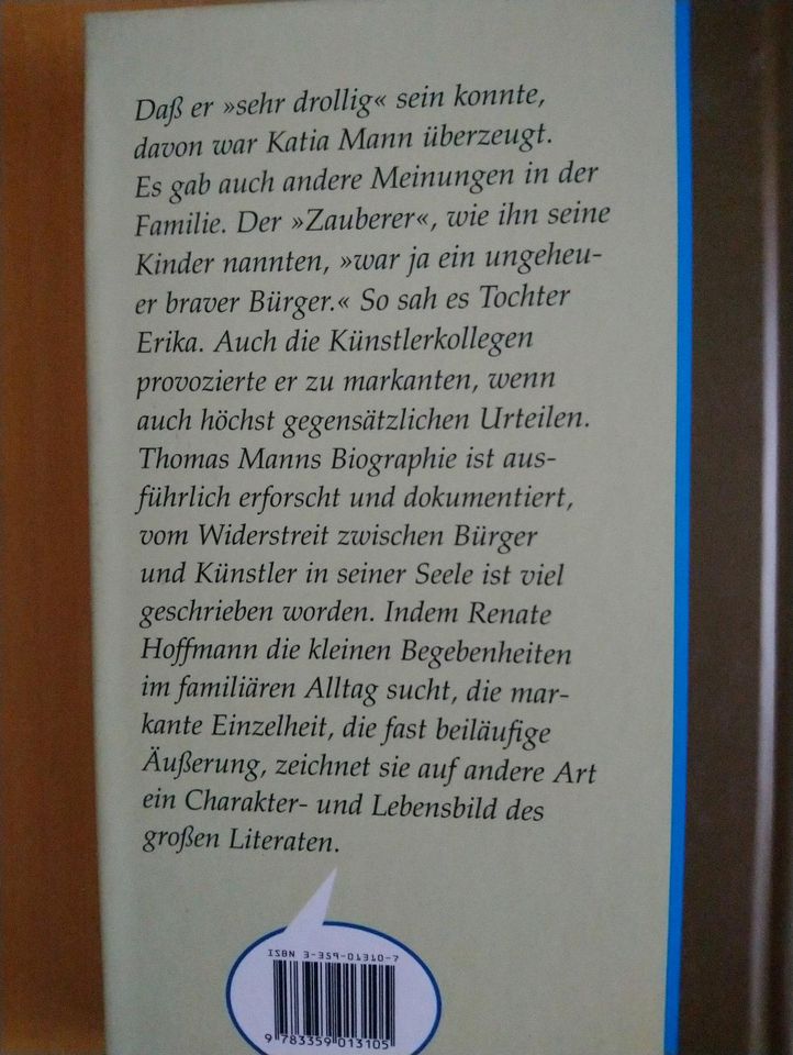 Buch Anekdoten über Thomas Mann - unbenutzt in Bad Kösen