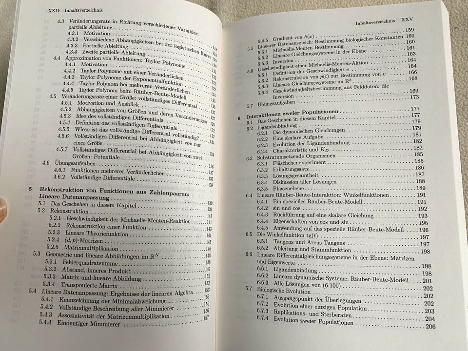 Mathematik in der Biologie, Bohl, 4. Auflage, Springer, Studium in Ahnatal