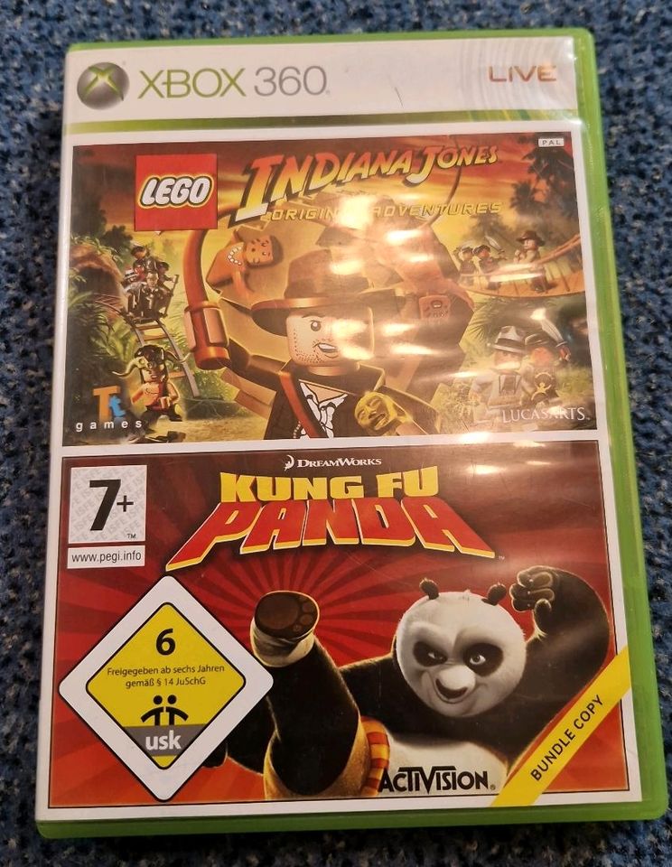 Xbox 360 lego indianer Jones, Kong fu panda in Bredstedt