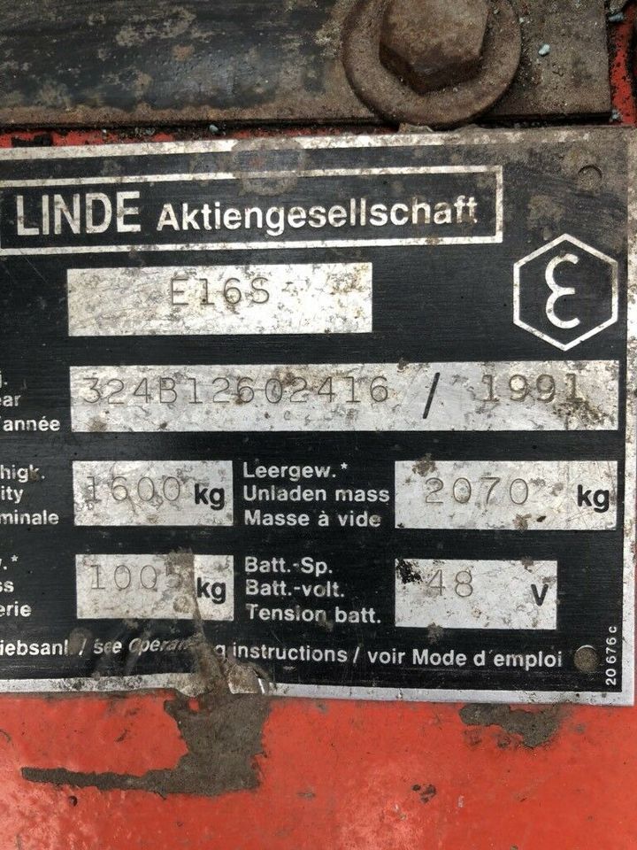 Biete Linde Gabelstapler E16 an guter Zustand wenig Stunden in Salzgitter