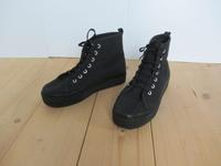 Schwarze Chunky Stoffseaker Gr. 37 Plateau High-Top Sneaker Schuh Bayern - Ruderatshofen Vorschau