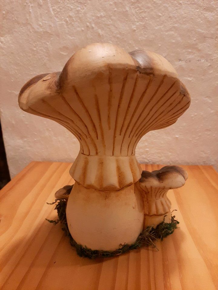 Pilz Keramik Herbst Halloween Deko braun in Mölln