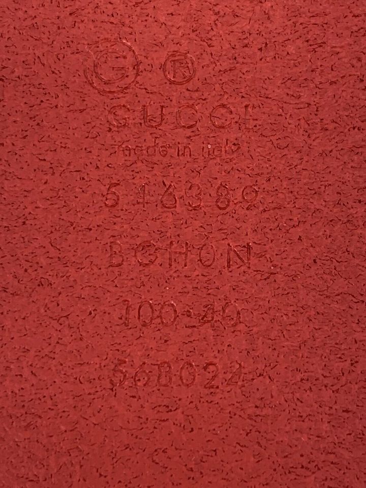 Neu Original Gucci Damen Gürtel Große-100cm Leder rot in Hannover