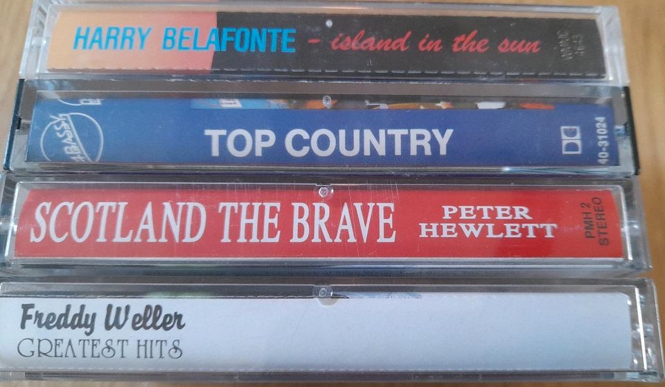 4 Kassetten Freddy Weller Scotland the Brave Belafonte TopCountry in Schwerin