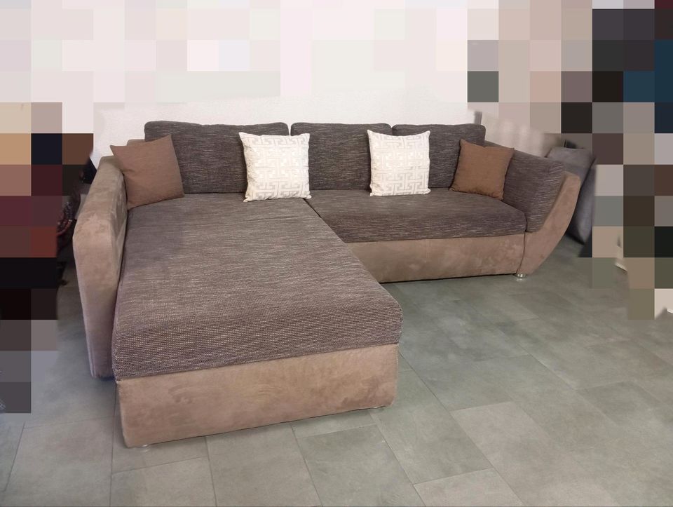 Webstoff Ecksofa Sofa Couch Bettfunktion (200x275) LIEFERUNG mögl in Duisburg