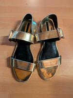 Damenschuhe von Zara in Gold Niedersachsen - Rinteln Vorschau
