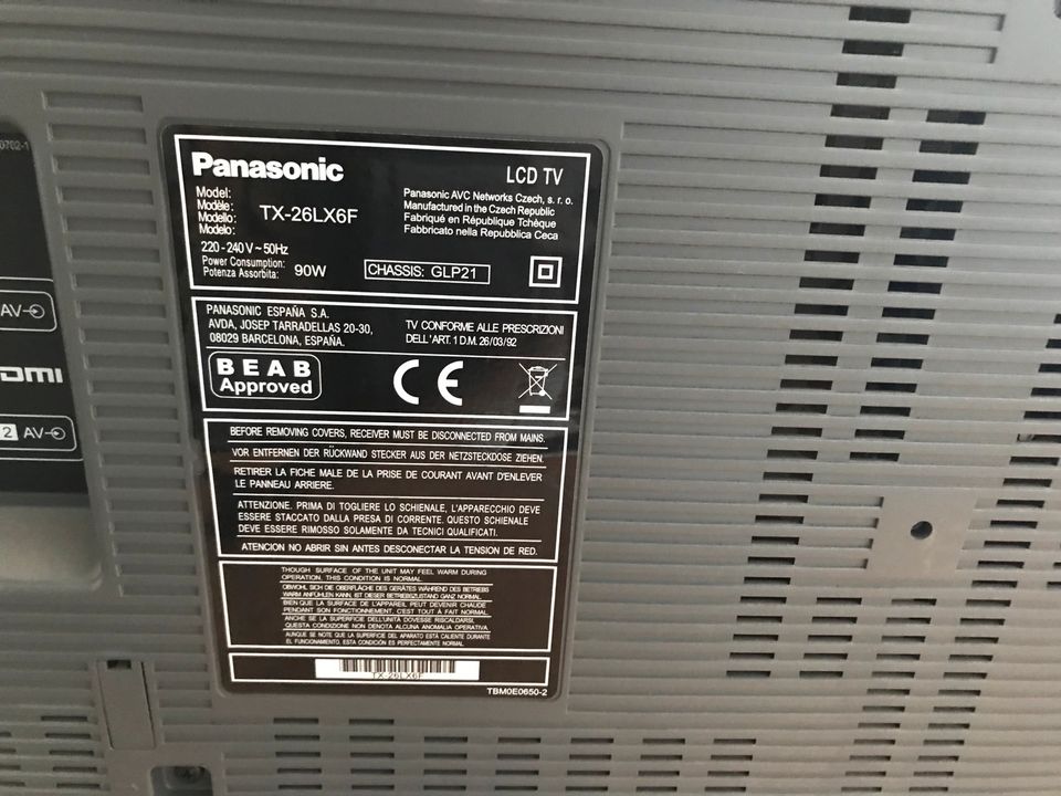 Panasonic TX-26LX6F LCD TV in Herbertingen