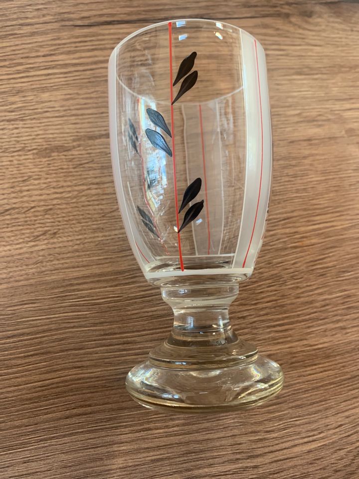 Kelche Glas Gläser Sekt Edel Jugendstil 11Stück  Retro Sekt Wein in Ziegenrück