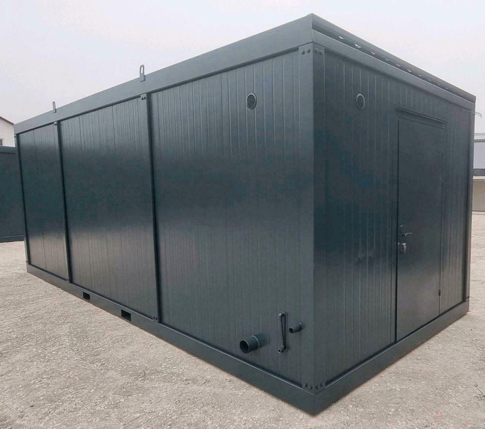 ✔️ NEU ✔️ 7 x 3 x 2,7 Meter (LxBxH) - Wohncontainer mit WC und Waschbecken - Isoliert - Sicher - Trocken - 24 Monate Garantie - Finanzierung verfügbar - Containerwohnung Wohnraumcontainer Tiny House in Brunnen