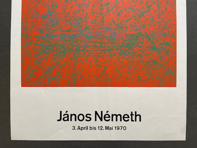 Ausstellungsplakat Galerie Suzanne Bollag "Janos Nemeth" in Neuss