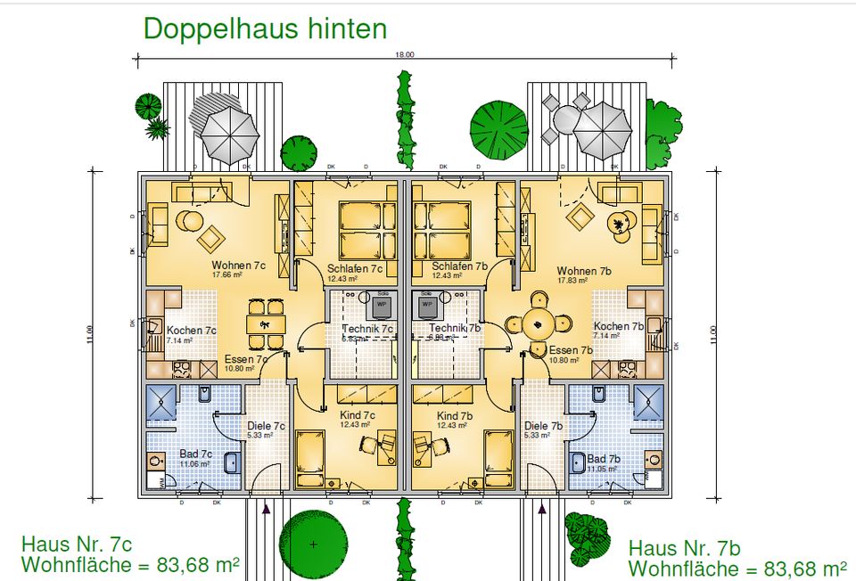 Bungalow-Doppelhaushälfte in bester Lage in Nordhorn