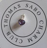 Thomas Sabo Charm Anhänger Herz NEU Lila Kristall 925er Silber Bayern - Drachselsried Vorschau