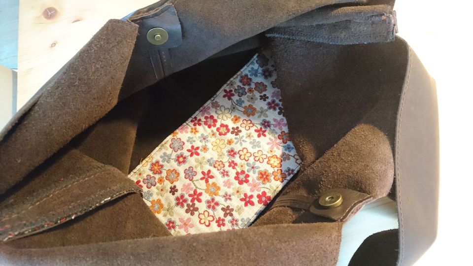 Klassischer Shopper (Tasche) aus Leder (Handarbeit), Unikat in Leichlingen