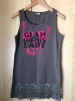 Top Trägershirt Longtop Shirt T-Shirt mit Spitze Gr. M Bayern - Estenfeld Vorschau