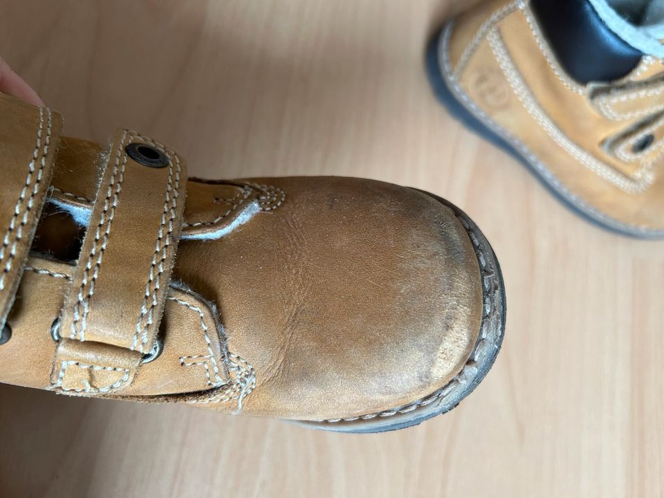 Primigi Leder Boots Stiefel mit Wolle gefüttert 26 in Rimbach