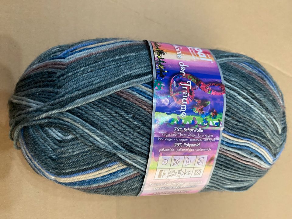 Wolle - Opal-Sockenwolle 10 x 100 gr. 4fach in Vetschau