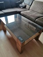Hochwertiger Glastisch (Echtholz, 1,5cm Glasplatte) Hannover - Vahrenwald-List Vorschau