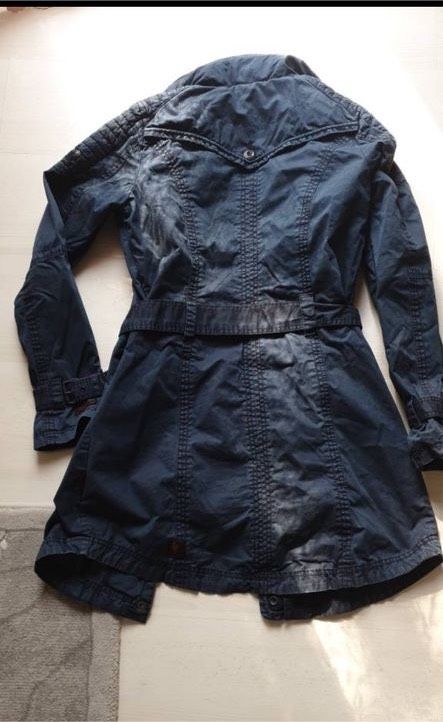 Khujo Damen Mantel Trenchcoat gr. M washed sehr schön Marine top in Alsdorf