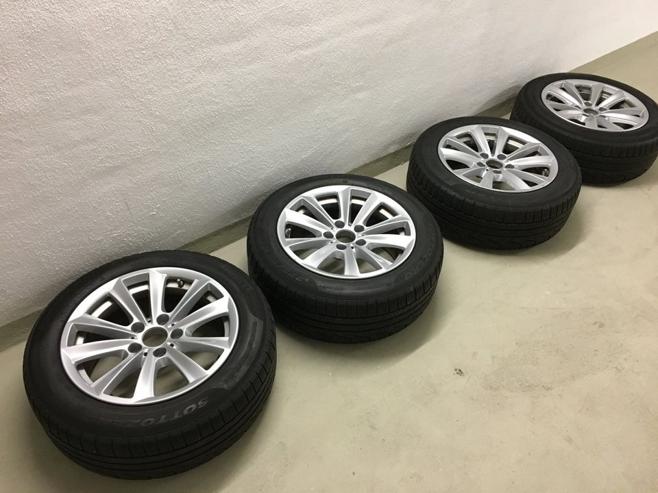 Winterräder 5er BMW, 17 Zoll V-Speiche 236, Pirelli 225/55 R17 97 in Frankfurt am Main