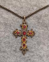 BIJOU BRIGITTE Kette mit Kreuz Anhänger Modeschmuck Bayern - Velden Vorschau