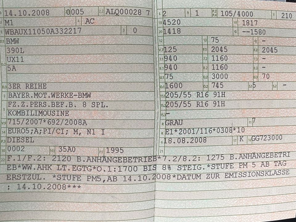 BMW 318d e91, fahrtauglich, Getriebeschaden in Bramsche