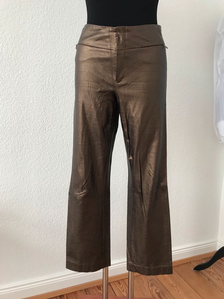 Vegane Lederhose, S, 36, metallic Farben, vinted in Bad Honnef