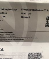 Wehen Wiesbaden - St. Pauli Ticket N6 Heimblock Hessen - Hanau Vorschau