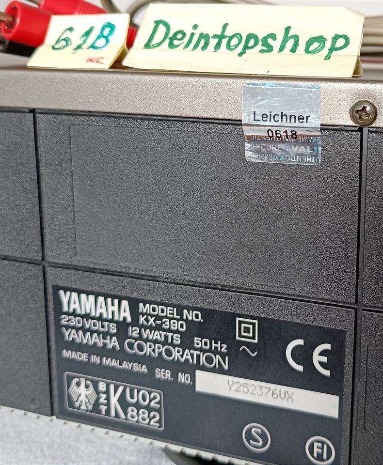 #618 Kassettendeck Yamaha KX-390 titan in gutem Zustand + Kabel in Mengerskirchen