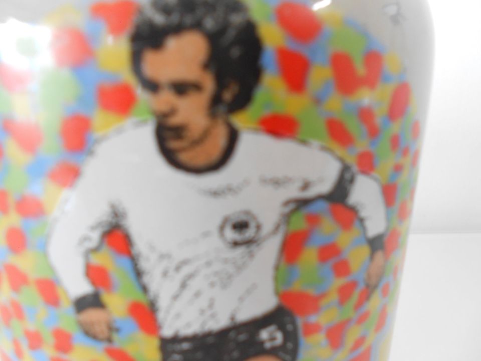 Franz Beckenbauer Bierkrug Krug 0,5 L Gerz Gerzit Vintage 1970er in Würzburg