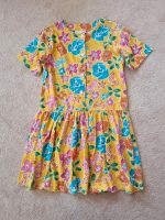 Gr. 140 gelbes Sommerkleid mit Blumenmuster Blüten Leipzig - Wiederitzsch Vorschau