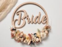 "Bride" Trockenblumenkranz - Geschenk / Hochzeitsdeko Niedersachsen - Weyhausen Vorschau