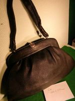 Schwarze Ledertasche 60/70er Jahre Baden-Württemberg - Oberhausen-Rheinhausen Vorschau