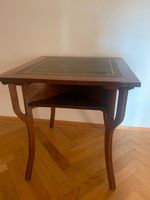 Jugendstil England  Bridge Table Tisch Leder Antik 70 x 70 4 Pers München - Maxvorstadt Vorschau